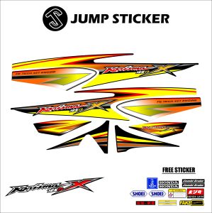 Stiker Striping KARISMA X 125 - 125 D grafis variasi 002
