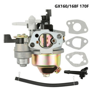 Carburetor Carb Fit For Honda GX160 GX168F GX200 5.5HP 6.5HP + Fuel Pipe Gasket Engine 5.5HP 6.5HP 2KW 2.5KW 3KW Engines Motor Generator mower