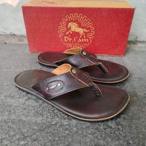 Sandal Pria Kulit Sapi Sandal Jepit Pria Sandal Kulit Sapi Sandal Produksi Handmade