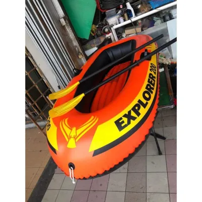 Thuyền bơm hơi EXPLORER 200 kèm bơm tay mái trèo