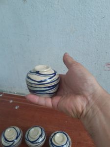 Combo 4 lọ đựng gia vị hũ đựng gia vị thố sành đựng gia vị loại bé tí