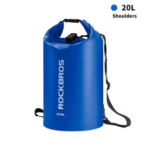 ROCKBROS 20-40L Sport Swimming Bag PVC Waterproof Backpack Fashion Bags for Women Men Sport Outdoor Hiking Shoulder Folding Bags
