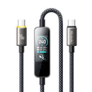 Mcdodo USB-C to USB-C Cable 240W Fast Charging Braided Nylon 1.2m Cable with TFT Screen Display CA-8750