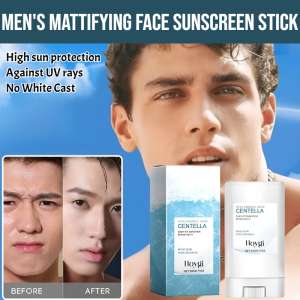 50 Pa+++ Matte Sunscreen Stick For Men Camou Mens Mattifying Face Sunscreen Stick 20g High Protection Anti Shine Oil Control
