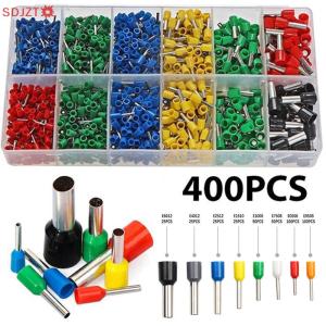 🚚【Local Express Delivery】🚚 400pcs Tubular Terminal Cord End Wire Connector Electrical Insulated Terminator