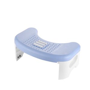 Foldable Toilet Footrest Stool Potty Help Thicker Squatty Potty White Footseat Relieves Constipation