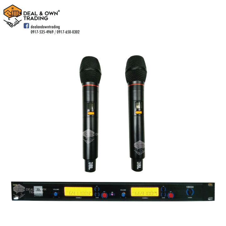 JBL VM500 Professional UHF Dual Wireless Microphone Lazada PH
