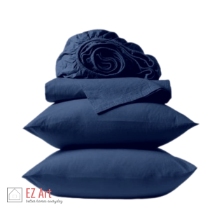 4in1 Set Baby Breath Cotton Plain Colored Beddings With 2cs Pillowcase and 1pc full garter Bedsheet