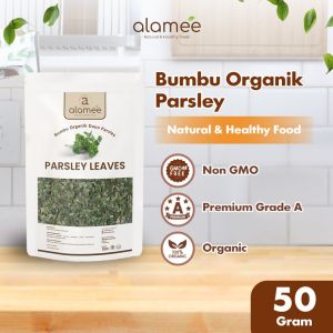 ALAMEE Daun Parsley Kering Dried Persley Flakes Peterseli Leaves Bumbu Dapur Garnish Organik 50gr
