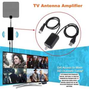 V175 ORI BOOSTER BOSTER TV USB POWER PENGUAT SINYAL ANTENA TV DIGITAL INDOOR OUTDOOR DVB-T2 RECEIVER