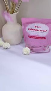 Khăn Mặt Nén Cotton Gumi Dày Dặn Dùng 1 Lần Tiện Dụng Khi Đi Du Lịch