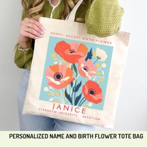 Bachelorette Flower Bag Personalized Bachelorette Flower Gift Floral Bag for Bridesmaid Birth Flower for Bachelorette Party