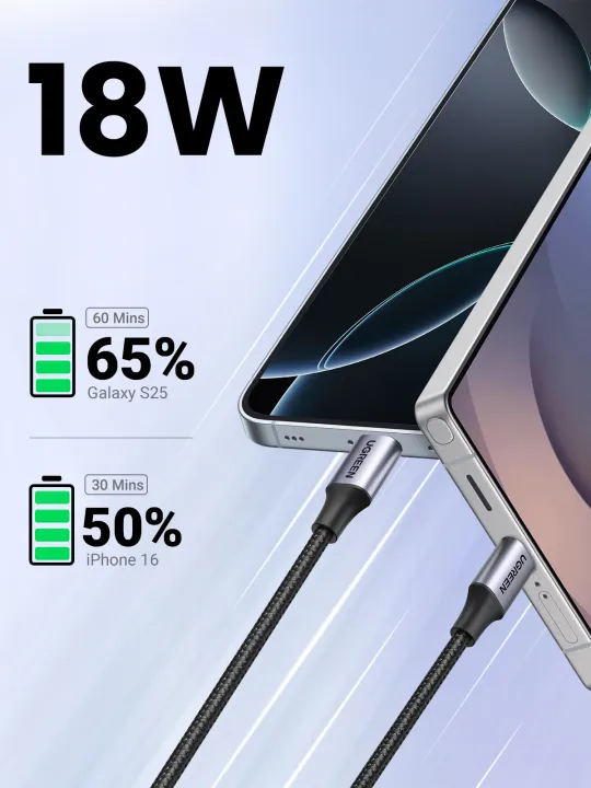 UGREEN%20Nylon%2018W%20USB%20Type%20C%20Fast%20charging%20Cable%20for%20Samsung%20S26%20Ultra%20S25%20Ultra%20Ultra,%20Samsung%20S26%20Ultra%20S25%20Ultra%EF%BC%8CSamsung%20S26%20Ultra%20S25%20Ultra%20iPhone%2015%20Pro%20Max%20iPhone%2016%20Pro%20Max%20iPhone%2017%20Pro%20Max%20-%20Image%203