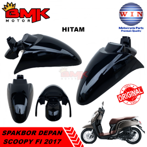 Win Spakbor Depan Scoopy Fi Hitam Putih Merah Abu Dof Krem Cream 2017 2018 K93 Donat Ring 12 Slebor