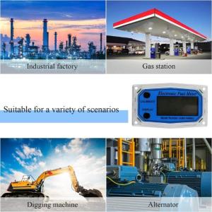 for Turbine Flow Meter Digital Oil Fuel Flow Meter Mini Pump Flow Meter Fuel Die sel Counter Meter Display chip Useful