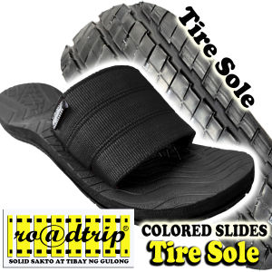 Roadtrip Urban Slides - Tire sole trendy slides for men Marikina sandals Durable quality non slip boys gawa sa gulong
