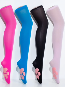 Pink Cat Paw Thigh High Stocking Cosplay 3D Paw Pad Socks Kitten Paw Pad Over The Knee Stockings for Women Girls Gifts