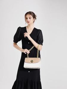 MK F Womens Bag 2026 New fashion trendy Korean-style camellia bag versatile chain shoulder crossbody small square bag
