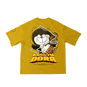 Bisalo Baju Kaos Pria Wanita lengan pendek motif " KUNG FU DORA / POO " Digital Printal Kaos Distro Combed Atasan - pakaian wanita - pakaian pria - baju wanita - baju pria - atasan wanita pria - kaos oversize - kaos hitam putih - BSL - 216