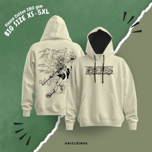 Hoodie Jumper HSCLO Namy One Piece Anime Manga Pullover Sweatshirt Bahan Fleece Ukuran Jumbo Big Size XS S M L XL XXL 3XL 4XL 5XL
