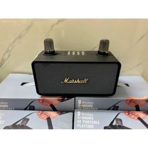 Loa bluetooth karaoke gia đình M28 Không dây kèm 02 mic hát công suất 20W