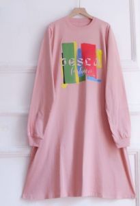 Tunik Wanita Lengan Panjang Zola Tunik Kaos Katun Combed 24s S M L XL XXL 3XL Baju Atasan Jumbo COD