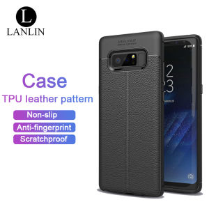 LANLIN for Samsung Galaxy Note 8 Phone Case Luxury Ultra Slim Leather Pattern Soft TPU Rubber Phone Case Shockproof Protective Bumper Casing Back Cover for Samsung Note 8 Case