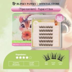 FASHION518 [Tanpa Lem]Tupai Bulu Mata Palsu Seri Terbaru Size 36 Klasterbulu mata pemulaExtension false eyelashes Bebas lemTempel