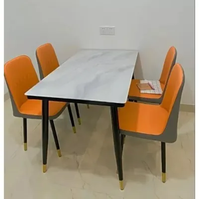 Meja Makan Starlead Sintered Stone Meja + 4 Kursi