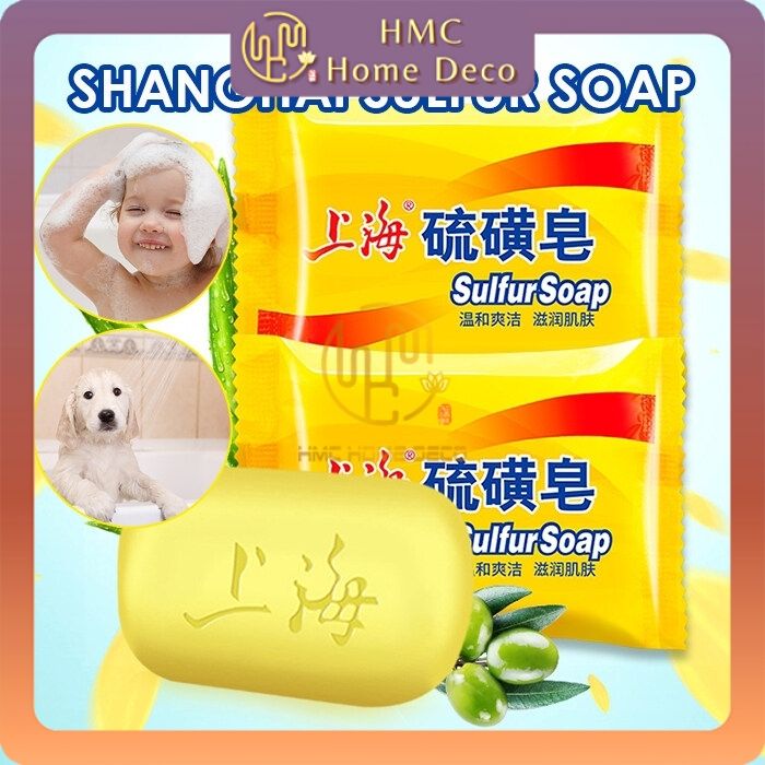 Authentic Shanghai Sulfur Soap Fungus Bath Healthy Cleaning Soap Sabun 上海硫磺香皂 70g 80g Lazada