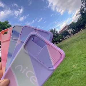 Case Vivo เคสสไลด์ปิดเลนส์กล้องสีรุ้งพาสเทล สำหรับรุ่น Vivo v20 V20sey11y12y15y17y12sy20y20sey30y50