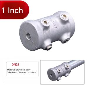 SIERWU Aluminum Alloy Steel Pipe Fitting Connector 1\2/3\4"/1 Fixed buckle Frame Fasteners  Corner Circular Pipe Connector Steel Tube Shelf