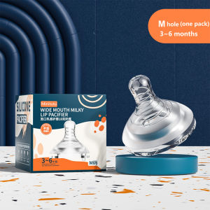 Mintutu  Newborn Glass feeding bottle anti flatulence high temperature resistant imitation breast milk wide  neck 0-6 months