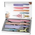 Pisau Set Dapur 8 in 1 Komplit Free Tempat Knife Set. 