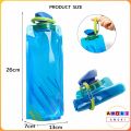 Amoki 700ml Travel Collapsible Folding Drink Water Bottle Sports Kettle Flexible Foldable Drink Water Bag. 