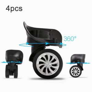 【Luggage Wheel】4pcs/set 360° Rotation Luggage Accessories Universal Wheel Trolley Case Universal Wheel Suitcase Replacement Parts