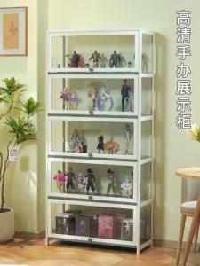 Display Cabinet 4-color Acrylic Door Display Cabinet Home Display Shelf Bedroom Bookshelf Cabinet