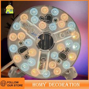💖【Special price 】💖Shao 1Pcs Ceiling Fan LED Light 110V 220V 3000K 4200K 6500K 5.3 Inch LED Light Retrofit Kit 3 Color Dimmable Memory Function For Home