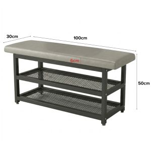 JIJI.SG Balser Soft Cushion Shoe Bench Rack Convenient Seat Wearing