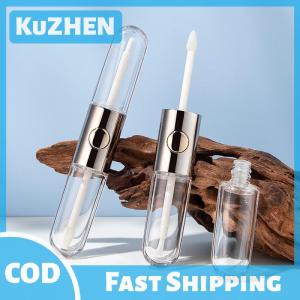 KuZHEN 8ml Lip Glaze Empty Tube Oval Double Head Packaging Materials Plastic Bottle Cosmetics Packaging Bottle Lip Gloss Tube