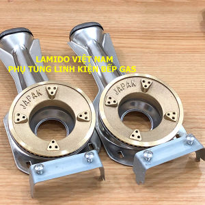 2 Bộ điếu inox 2 Sen đồng (+ Pas đỡ) Sử dụng cho các dòng bếp dương kính inox phổ thông trên thị trường