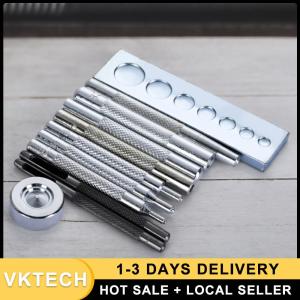 Multi-Function 11pcs Die Punch Snap Kit for Leather Metal and Craft Projects with Easy-to-Use Punch Tools