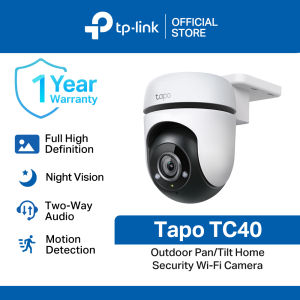 TP-Link Official Store | Tapo TC40 1080p | Indoor Outdoor 360 Degrees Pan and Tilt Waterproof WiFi IP Home Security Cctv Sale Camera Connect to Cellphone with Audio Mic and Speaker