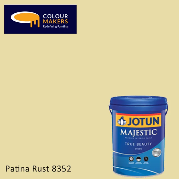 JOTUN MAJESTIC TRUE BEAUTY SHEEN 8352 PATINA RUST 1L | Lazada