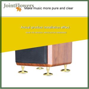 JointFlowers 1Set Speaker Spikes For Hi-Fi Feet Speaker Stands Copper Thread Feet Speaker Feet Shock Absorption Copper Feet