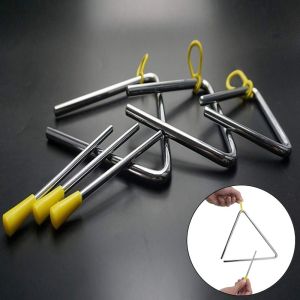 LUZMAR Stainless Steel Triangle Musical Instrument Ergonomic Design Rubber Grip Orff Instrument Professional Handheld Design Triangle Bell Music Enlightenment