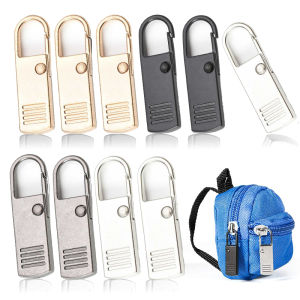 2Pcs Metal Zip Reusable Removable Zipper Pull Sewing Kits Multi Purpose DIY Craft Sewing Accessories