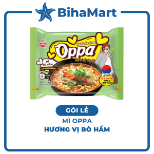 [GÓI LẺ] - OTOKI - Mì Oppa hương vị Bò hầm Oppa Mì bò hầm Oppa Mì bò hầm Hàn Quốc Mì Oppa Hàn Quốc ăn liền (65g/gói)