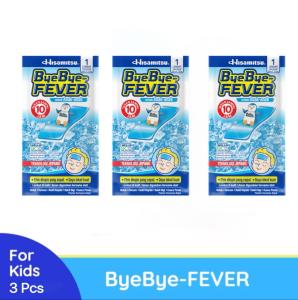 Bye Bye Fever Anak isi 3 Sachet - Plaster Kompres Penurun Demam Pada Anak