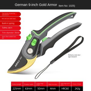 Garden Pruning Shears Bypass Garden Trimming Scissors Stainless Steel Gardening Hand Pruner
